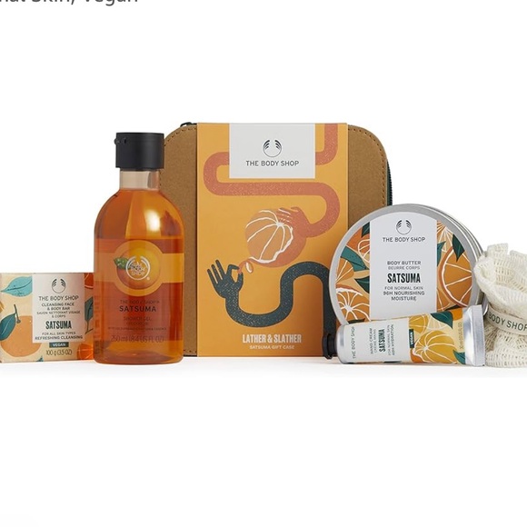 The Body Shop Other - The Body Shop Lather & Slather Satsuma Body Care Gift Set, Vegan